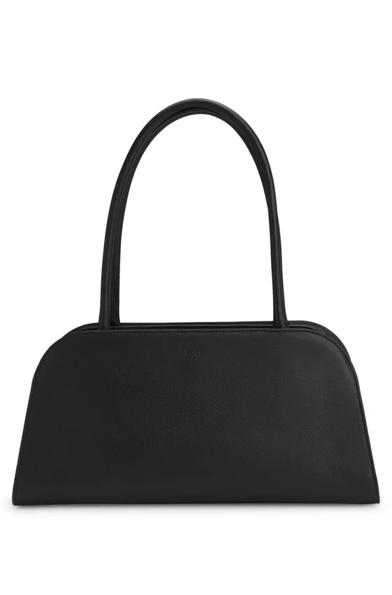Leather bowling bag with Double B monogram Leather bowling bag with Double B monogram