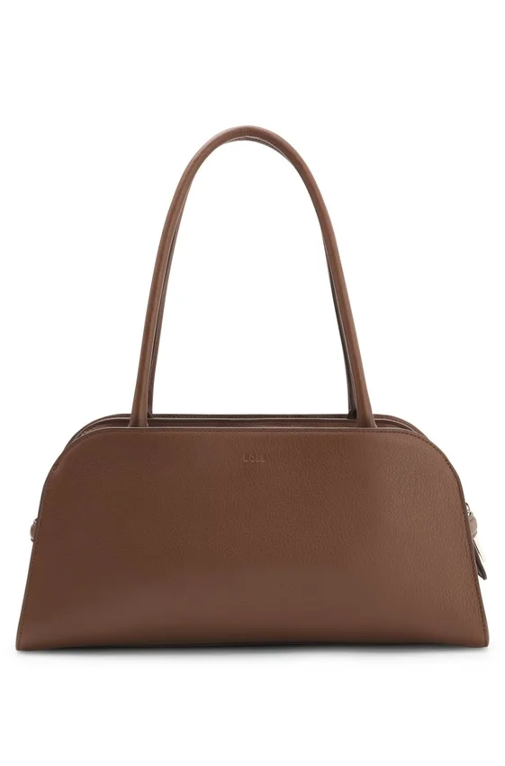 Leather bowling bag with Double B monogram Leather bowling bag with Double B monogram
