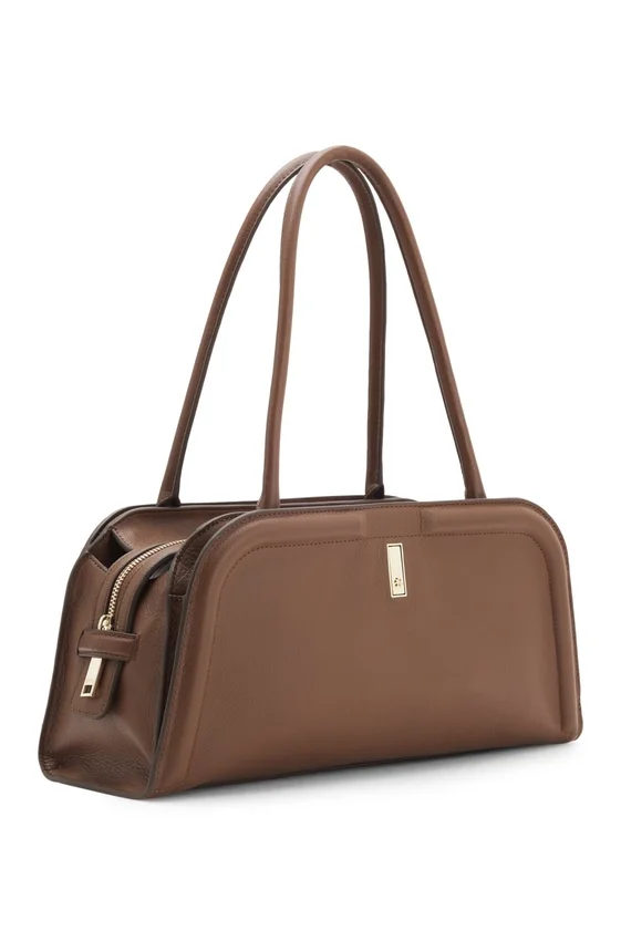 Leather bowling bag with Double B monogram Leather bowling bag with Double B monogram