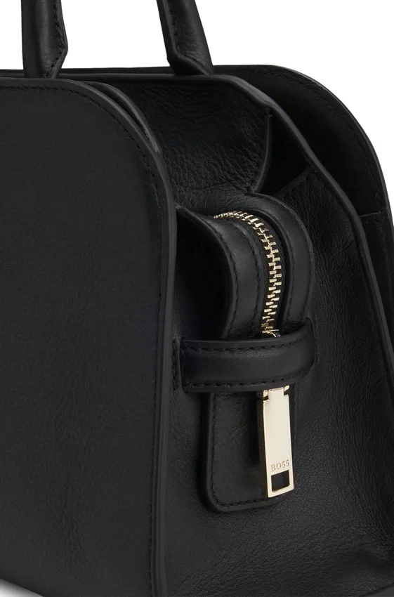 Leather bowling bag with Double B monogram Leather bowling bag with Double B monogram