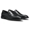 Leather loafers with Double B monogram trim Leather loafers with Double B monogram trim