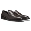 Leather loafers with Double B monogram trim