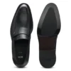 Leather loafers with Double B monogram trim Leather loafers with Double B monogram trim