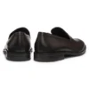 Leather loafers with Double B monogram trim