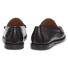 Leather loafers with penny trim