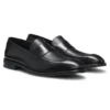 Leather loafers with plain penny trim