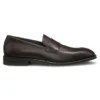 Leather loafers with plain penny trim
