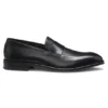 Leather loafers with plain penny trim