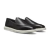 Leather loafers with rubber outsole