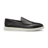 Leather loafers with rubber outsole