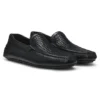Leather moccasins with woven vamp Leather moccasins with woven vamp