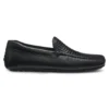 Leather moccasins with woven vamp Leather moccasins with woven vamp