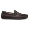 Leather moccasins with woven vamp Leather moccasins with woven vamp
