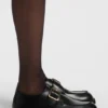 Leather monk shoes with buckled strap