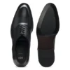 Leather Oxford shoes with perforated details