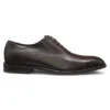Leather Oxford shoes with perforated details