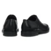 Leather Oxford shoes with perforated details