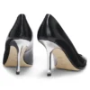 Leather pumps with silver-tone heel Leather pumps with silver-tone heel