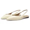 Leather pumps with slingback strap