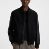 Leather-sleeve jacket in suede Leather-sleeve jacket in suede