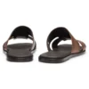 Leather slides made in Italy