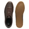 Leather sneakers with foil logo