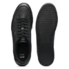 Leather sneakers with foil logo