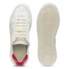 Leather sneakers with gold-tone logo