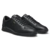 Leather sneakers with monogram paneling
