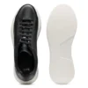 Leather sneakers with rubber outsole