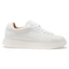 Leather sneakers with rubber outsole
