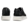 Leather sneakers with rubber outsole