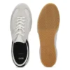 Leather sneakers with suede trims