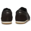 Leather sneakers with suede trims