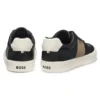 Leather-trim trainers in faux leather Leather-trim trainers in faux leather