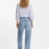 Light-blue wide-leg jeans in rigid denim Light-blue wide-leg jeans in rigid denim