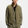 Lightweight gilet with vertical quilting