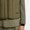 Lightweight gilet with vertical quilting