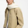 Lightweight wool scarf with fringed trims