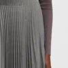 Lined skirt in plissé tulle