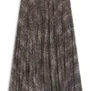Lined skirt in plissé tulle