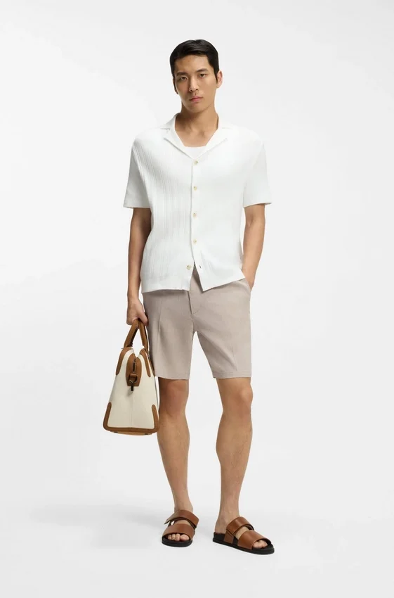 Linen-blend shorts in a modern fit Linen-blend shorts in a modern fit