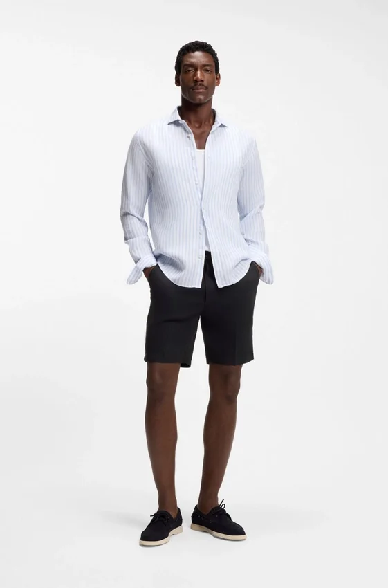Linen-blend shorts in a modern fit Linen-blend shorts in a modern fit