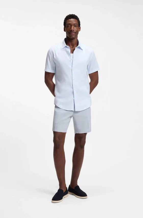 Linen-blend shorts in a modern fit Linen-blend shorts in a modern fit