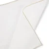 Linen pocket square with contrast border Linen pocket square with contrast border