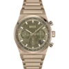 Link-bracelet chronograph watch in gold-tone steel Link-bracelet chronograph watch in gold-tone steel