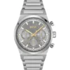 Link-bracelet chronograph watch in silver-tone steel Link-bracelet chronograph watch in silver-tone steel