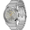 Link-bracelet chronograph watch in silver-tone steel Link-bracelet chronograph watch in silver-tone steel