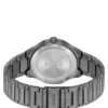 Lit gray-plated watch with blue dial