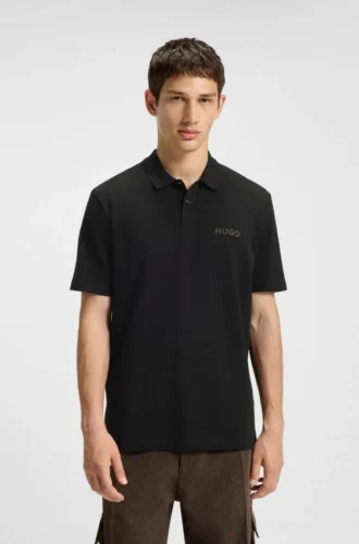 Logo-appliqué polo shirt in cotton piqué